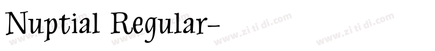 Nuptial Regular字体转换